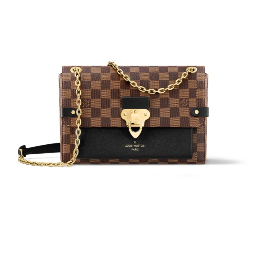 Louis Vuitton Damier Ebene Vavin Chain Wallet